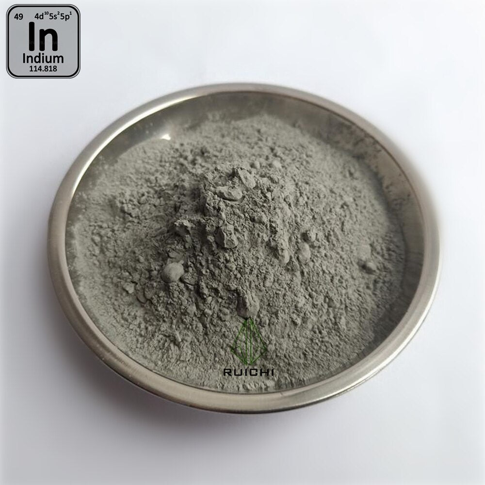 Indium Metal Powder 1000g 99.99% Purity, 1kg Element 49