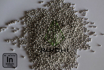 99.995% Purity 10g 20g 50g 100g 500g 1000g Indium Granule Indium Shot element 49 Indium Metal Ball
