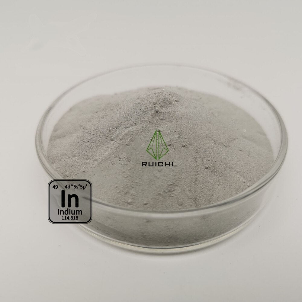 Indium Metal Powder 1000g 99.99% Purity, 1kg Element 49