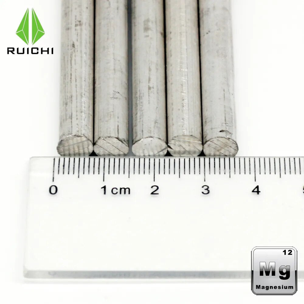 15pcs Magnesium Rods Magnesium Metals Sticks 99.95% Pure 7mm Dia X 152mm Length