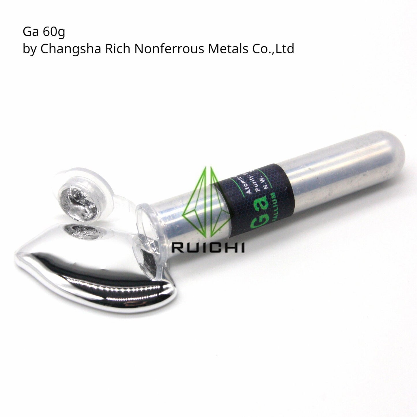 60 Grams Gallium Metal Pure 99.99%