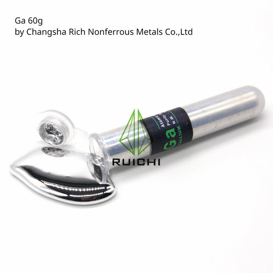 60 Grams Gallium Metal Pure 99.99%