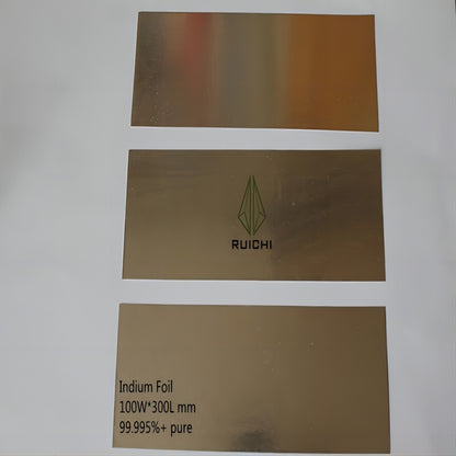 0.15mm Thickness Indium Foil Metal Sheet 99.995% Pure