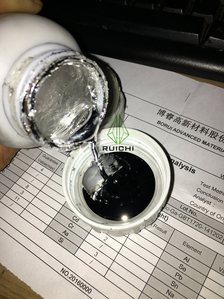 GaInSn Melting Point 10°C/50°F Gallium-Indium-Tin Eutectic Heat Transfer Liquid Metal