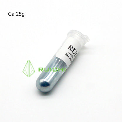 Gallium Metal 99.99% in pot of 5g 7.5g 10g 15g 20g 25g 40g 50g 60g 100g 200g 250g 500g 1000g