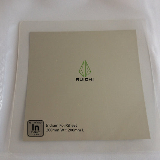 0.05mm Thickness Indium Foil Metal Sheet 99.995% Pure