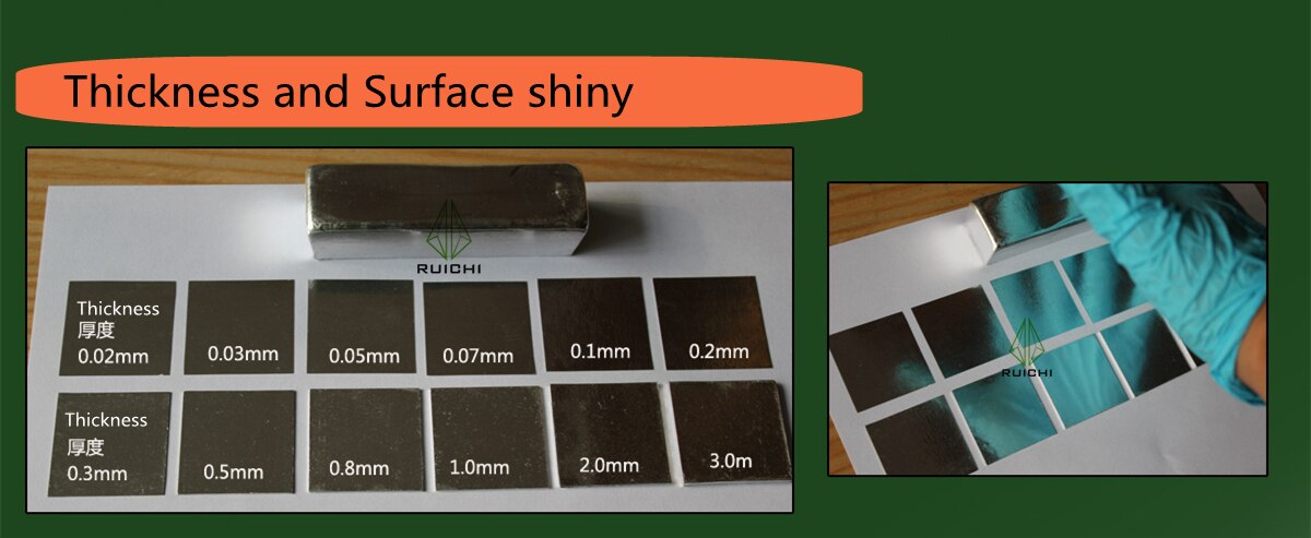 0.25mm 0.3mm Thickness Indium Foil Metal Sheet 99.995% Pure