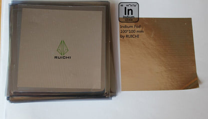 0.25mm 0.3mm Thickness Indium Foil Metal Sheet 99.995% Pure