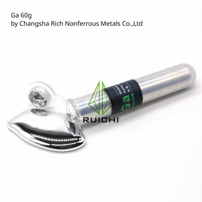 Gallium Metal 99.99% in pot of 5g 7.5g 10g 15g 20g 25g 40g 50g 60g 100g 200g 250g 500g 1000g