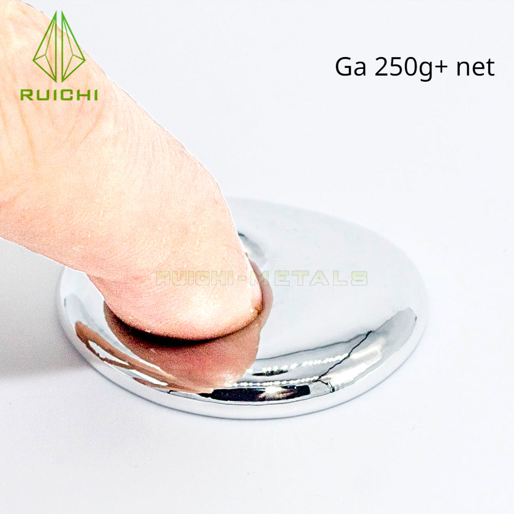 Gallium Metal 99.99% in pot of 5g 7.5g 10g 15g 20g 25g 40g 50g 60g 100g 200g 250g 500g 1000g